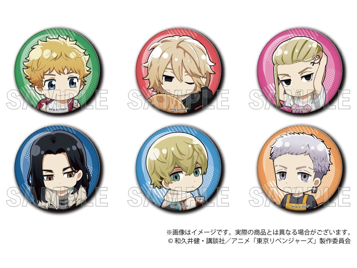 Tokyo Revengers: Trading Can Badge Peaceful Holiday Ver.: 1Box (6pcs)