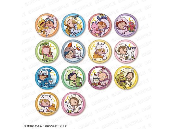 Digimon Adventure Series: Gyao Colle Trading Can Badge: 1Box (14pcs)
