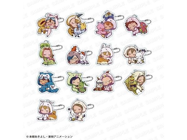 Digimon Adventure Series: Gyao Colle Trading Acrylic Keychain: 1Box (14pcs)