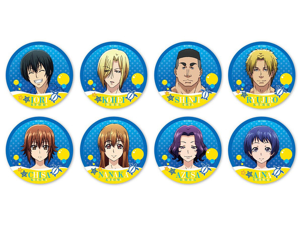Grand Blue Trading Leather Badge 1Box 8pcs