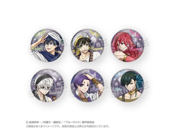 BLUE LOCK Trading Hologram Can Badge Arabian Ver. 1Box 6pcs