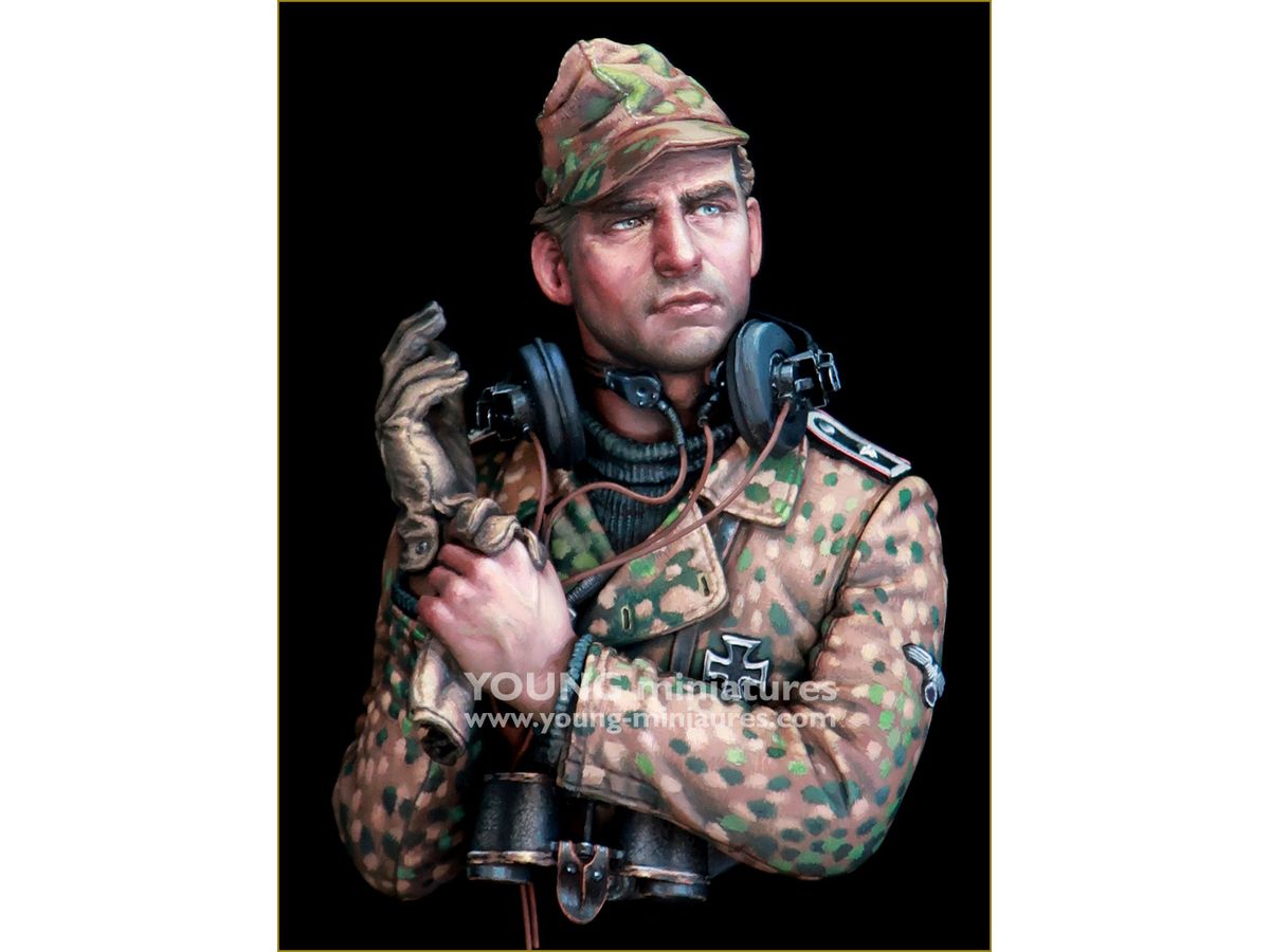 SS Panzer Officer WWII Bust