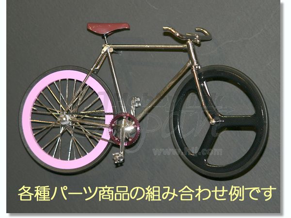 PEDAL ID Bicycle Build-Up Model Silver Basic CrMo Frame Set PEDAL ID BICYCLE BUILD-UP MODEL