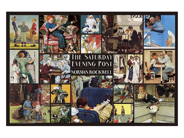 Jigsaw Puzzle: Saturday Evening Post Norman Rockwell Art Collection 1000pcs (50 x 75cm)