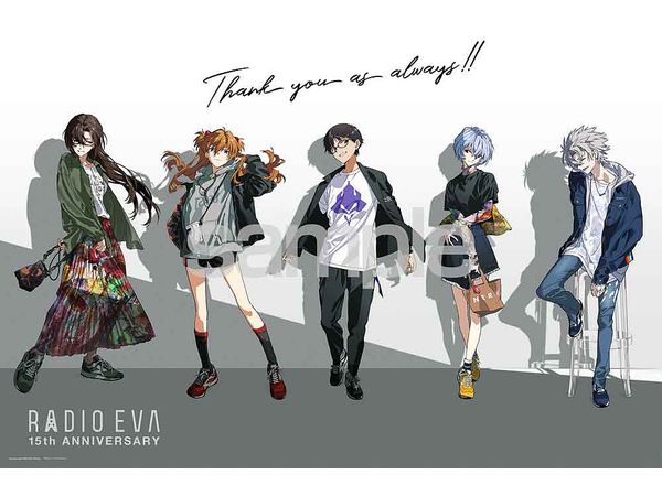 Jigsaw Puzzle: RADIO EVA Illus.09 Thank you as always!! 1000P (50 x 75cm)