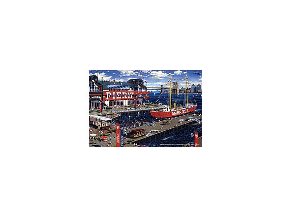 Jigsaw Puzzle: Seaport on South Street 1000P (26 x 38cm)