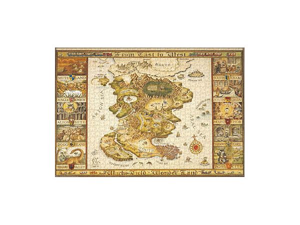 Jigsaw puzzle: Wachifield Map 1000P (26 x 38cm)