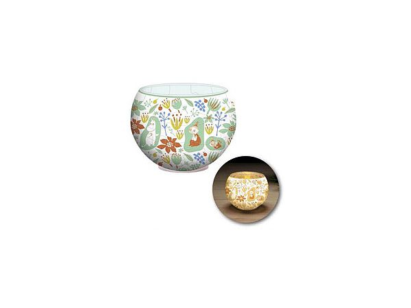 Lamp Shade Puzzle Moomin BLOOM 80pcs (Diameter 10cm x Height 7cm)