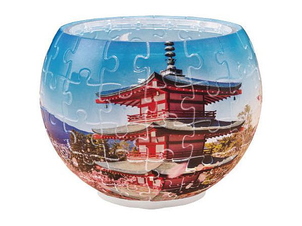 Jigsaw Puzzle Lamp Shade Puzzle: Sengen Park in Full Bloom 80p (7 x 10 x 10cm)