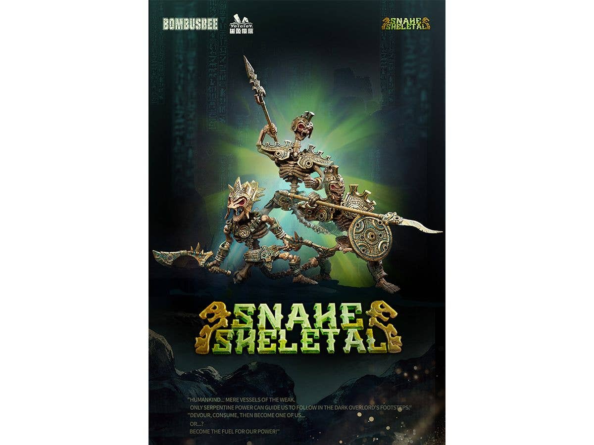 SNAKE SKELETAL Series Action Figure Set of 3