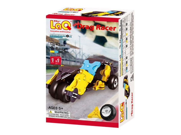 LaQ Hamacron Constructor Mini Drag Racer 42pcs SP Parts 8pcs