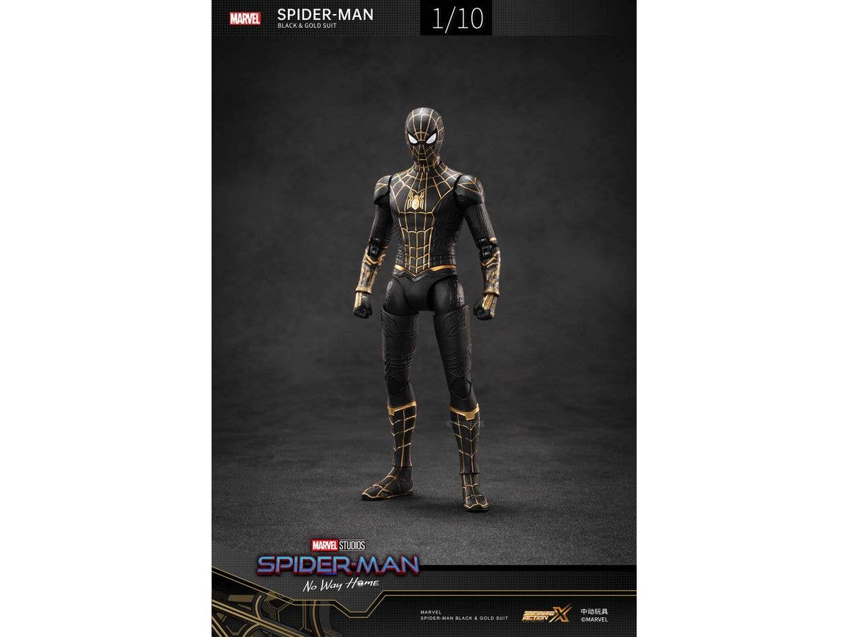 Spiderman Black&Gold Suit - No Way Home (7-inch X Series)