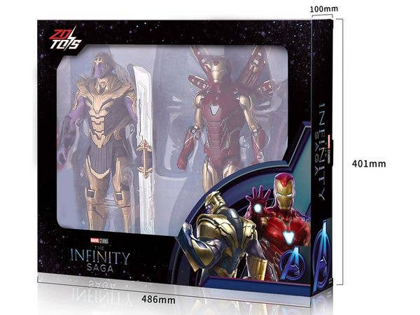 14-Inch Figure Series Set of 2 - Iron Man & Thanos