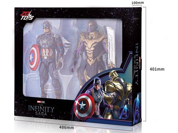 14-Inch Figure Series Set of 2 - Captain America & Thanos