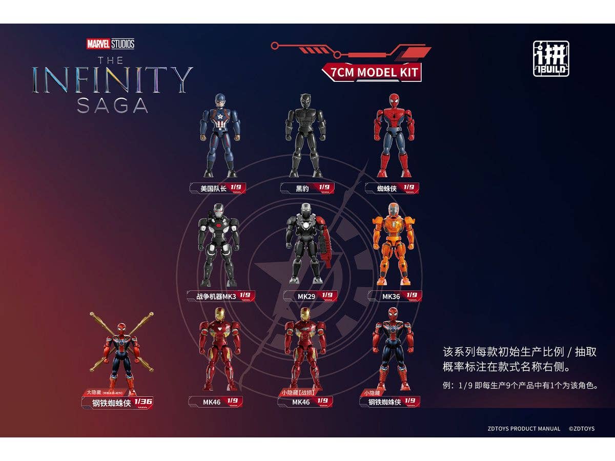 7cm The Infinity Saga Series Blind Box Vol.01 1Box 9pcs