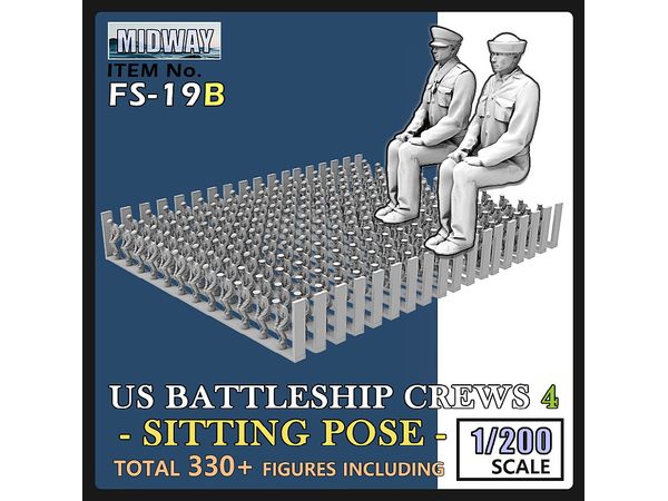 WWII US Navy Battleship Crew Set #4 Seated