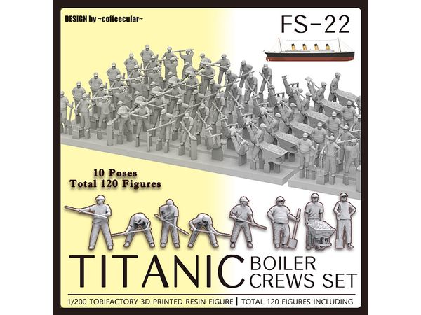 RMS Titanic Engine Room Crew Set (120 figures)