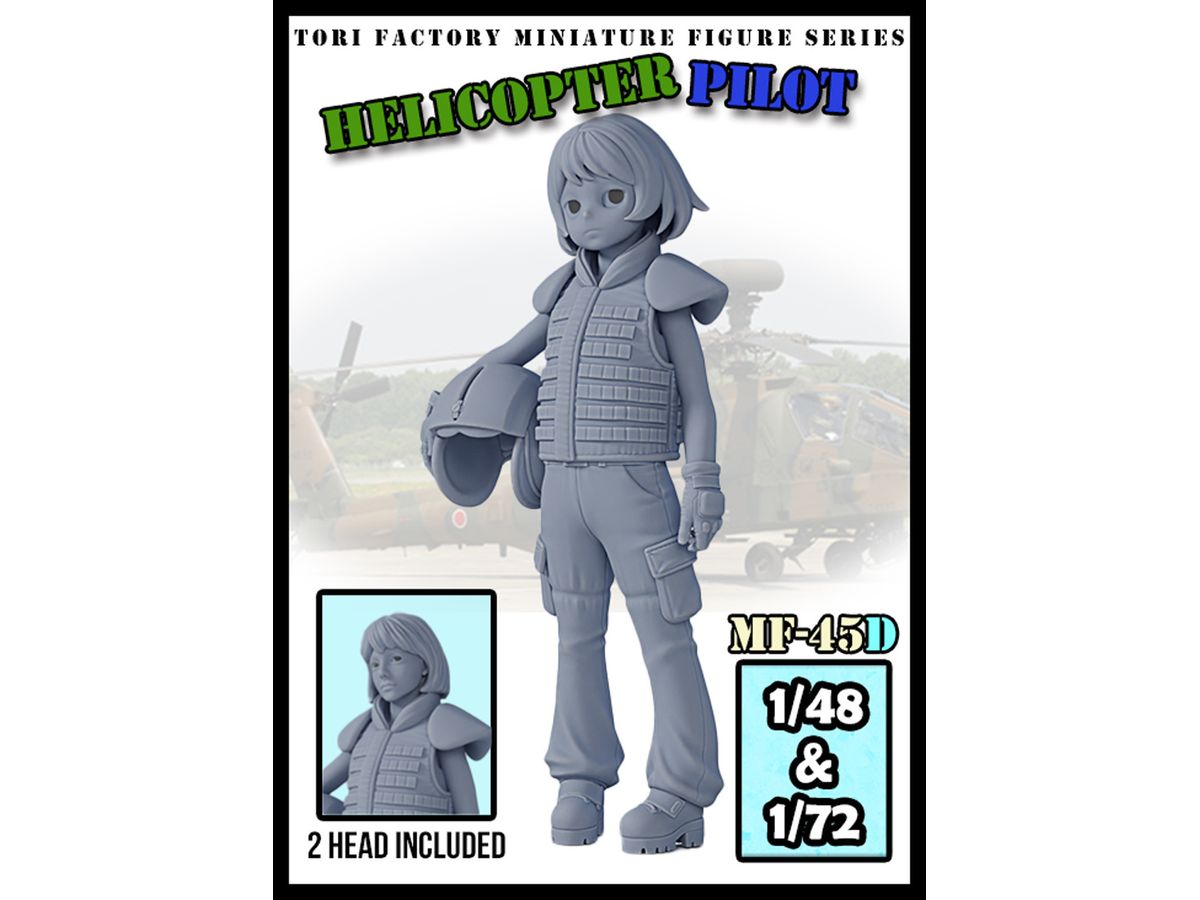 Current Use Female Helicopter Pilot Set (2pcs) (1/48 & 1/72 Scale)