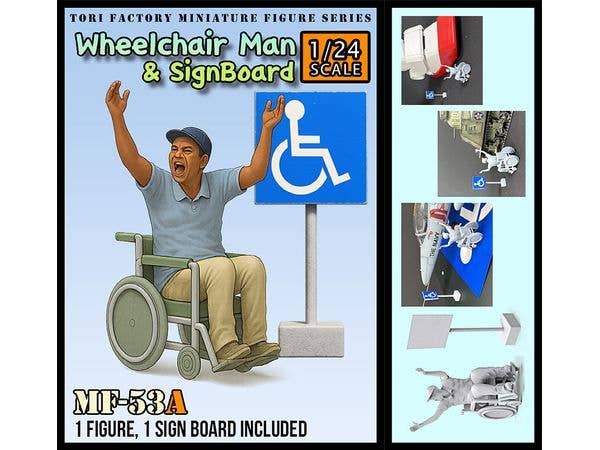Current Hot Shot Wheelchair Man & Sign