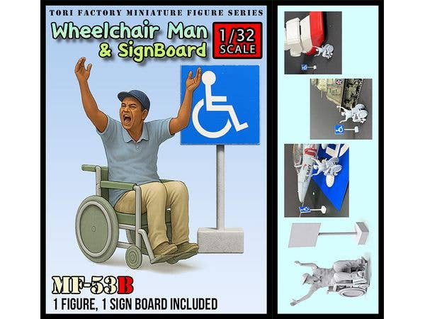 Current Hot Shot Wheelchair Man & Sign