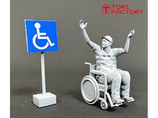 Current Hot Shot Wheelchair Man & Sign