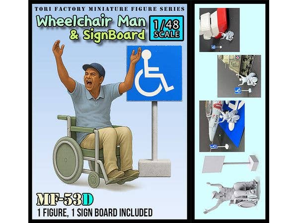 Current Hot Shot Wheelchair Man & Sign