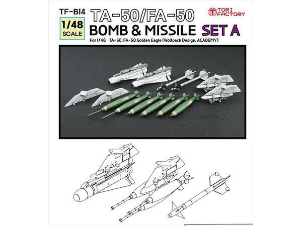 Current Korean TA-50/FA-50 Missile/Bomb Set A (Academy/Wolfpack)