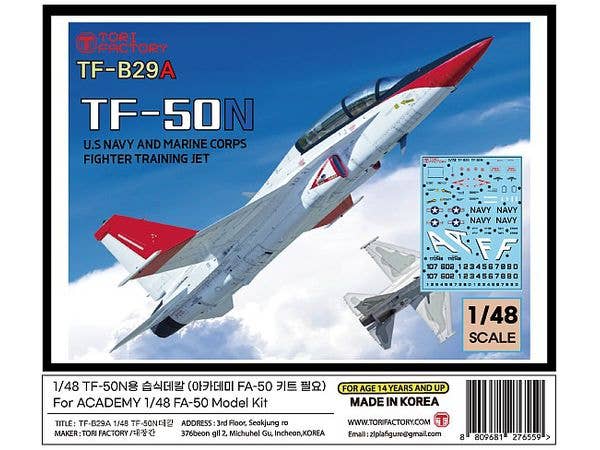 Modern Korean US Navy TF-50N Conversion/Decal Set (for Academy FA-50)